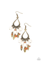 Load image into Gallery viewer, Adobe Air Brass Earring Paparazzi Accessories