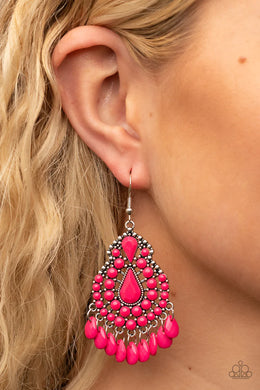Persian Posh Pink Earrings Paparazzi Accessories