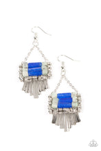 Load image into Gallery viewer, Riverbed Bounty Blue Stone Earrings Paparazzi Accessories
