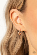 Load image into Gallery viewer, Smallest of Them All Rose Gold Hoop Earrings Paparazzi Accessories