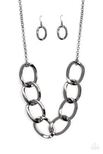 Load image into Gallery viewer, Ive Got the Power Black Gunmetal Necklace Paparazzi Accessories
