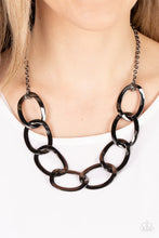 Load image into Gallery viewer, Ive Got the Power Black Gunmetal Necklace Paparazzi Accessories