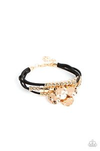 gold,leather,lobster claw clasp,urban,Token Trek Gold Bracelet
