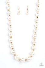 Load image into Gallery viewer, Sail Away With Me Gold Pearl Necklace Paparazzi Accessories