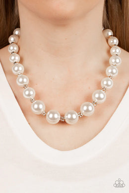 Sail Away With Me Gold Pearl Necklace Paparazzi Accessories