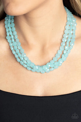 Boundless Bliss Blue Necklace Paparazzi Accessories