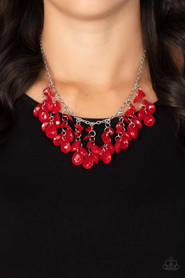 Crystal Cabaret Red Necklace Paparazzi Accessories