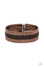 Load image into Gallery viewer, Rancho Refinement Copper Hinge Bracelet Paparazzi Accessories