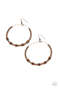 copper,fishhook,Simple Synchrony Copper Earrings