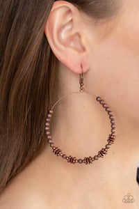 copper,fishhook,Simple Synchrony Copper Earrings