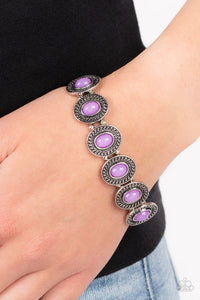 purple,stretchy,Dainty Delight Purple Stretchy Bracelet