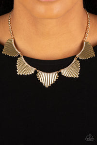 gold,rhinestones,short necklace,Mane Street Gold Necklace