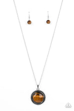 Load image into Gallery viewer, Sonoran Summer Brown Tiger&#39;s Eye Necklace Paparazzi Accessories