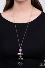 Load image into Gallery viewer, Modern Day Demure Purple Pearl Necklace Paparazzi Accessories