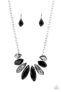 black,rhinestones,short necklace,Crystallized Couture Black Necklace