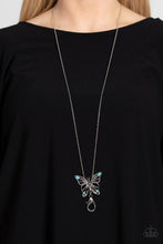 Load image into Gallery viewer, Badlands Butterfly Blue Turquoise Stone Butterfly Lanyard Paparazzi Accessories
