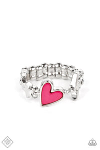 dainty back,fashion fix,heart,hearts,pink,Contemporary Charm Pink Heart Ring