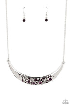 Load image into Gallery viewer, Bejeweled Baroness Purple Necklace Paparazzi Accessories