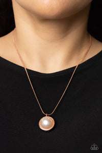 copper,pearls,rhinestones,short necklace,Haute Hybrid Copper Necklace