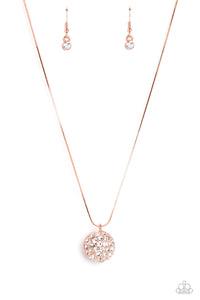 copper,pearls,rhinestones,short necklace,Haute Hybrid Copper Necklace