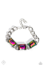 Load image into Gallery viewer, Dazzling Debut Multi Oil Spill Rhinestone Bracelet Paparazzi Accessories