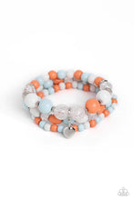Load image into Gallery viewer, Heartfelt Haven Blue Stretchy Bracelet Paparazzi Accessories