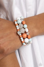 Load image into Gallery viewer, Heartfelt Haven Blue Stretchy Bracelet Paparazzi Accessories