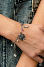 Load image into Gallery viewer, Talented Traveler Purple Lariat Bracelet Paparazzi Accessories