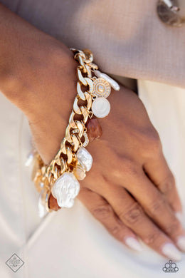SEA For Yourself Gold Pearl Bracelet Paparazzi Accessories