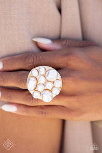 fashion fix,gold,pearls,wide back,Sea Reason Gold Pearl Ring