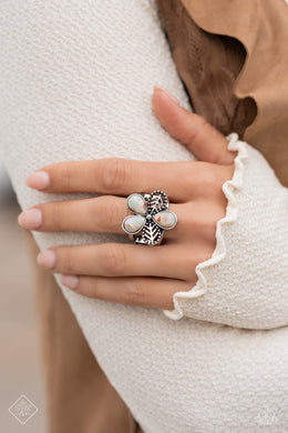 Free Spirited Formal Blue Stone Ring Paparazzi Accessories
