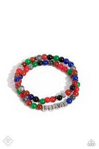 fashion fix,multi,red,stretchy,Bead That As it May Red Stone Stretchy Bracelet