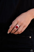 Load image into Gallery viewer, Rose to My Heart Red Ring Paparazzi Accessories
