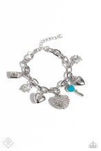 Load image into Gallery viewer, Charming Color White Heart Charm Bracelet Paparazzi Accessories