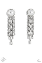 Load image into Gallery viewer, Genuinely Gatsby White Pearl Rhinestone Post Earrings Paparazzi Accessories