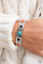 Load image into Gallery viewer, Dedicated Desertscape Blue Cuff Bracelet Paparazzi Accessories