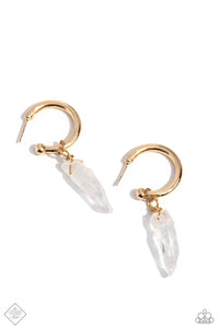 fashion fix,gold,hoops,stones,Excavated Elegance Gold Hoop Earrings