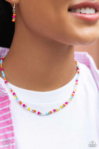 fashion fix,multi,seed bead,short necklace,Carnival Confidence Multi Necklace