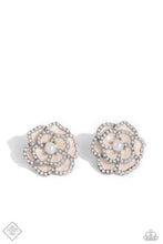 Load image into Gallery viewer, Suave Sensation White Floral Pearl Post Earrings