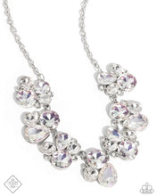 Load image into Gallery viewer, Fairytale Frost White Iridescent Rhinestone Necklace Vivacious Bombshell Bling, LLC, Jenny Davison