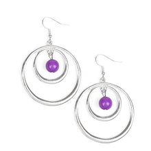 Load image into Gallery viewer, Diva Pop Purple Earring Paparazzi Accessories