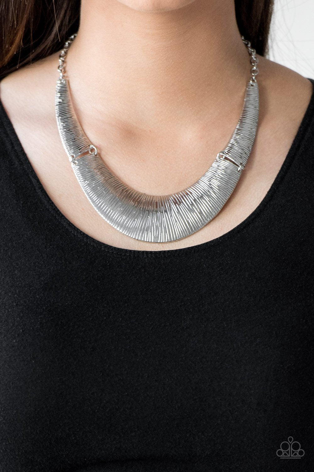 Feast or Famine Silver Necklace Paparazzi Accessories