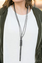 Load image into Gallery viewer, Boom Boom Knock You Out! Gunmetal Necklace Paparazzi Accessories
