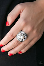 Load image into Gallery viewer, Money On My Mind Pearl Rhinestone Ring Paparazzi Accessories