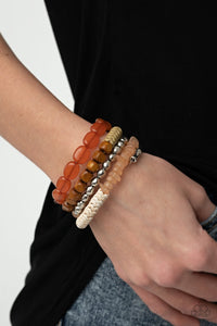 coil,coral,orange,Outdoor Retreat – Multi Bracelet