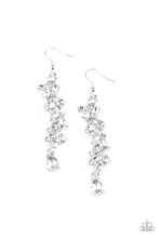 Load image into Gallery viewer, Unlimited Luster White Rhinestone Earrings Paparazzi Accessories