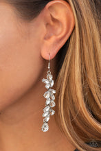 Load image into Gallery viewer, Unlimited Luster White Rhinestone Earrings Paparazzi Accessories