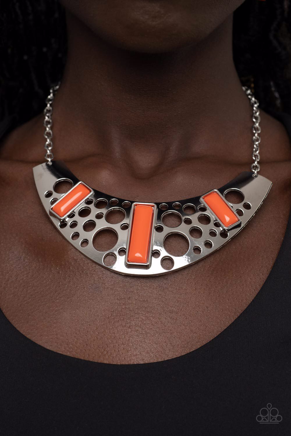 Real Zeel Orange Necklace Paparazzi Accessories
