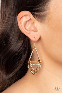 fishhook,gold,Artisan Apparatus Gold Earring