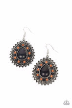 Load image into Gallery viewer, Sagebrush Sabbatical Black Stone Earring Paparazzi Accessories